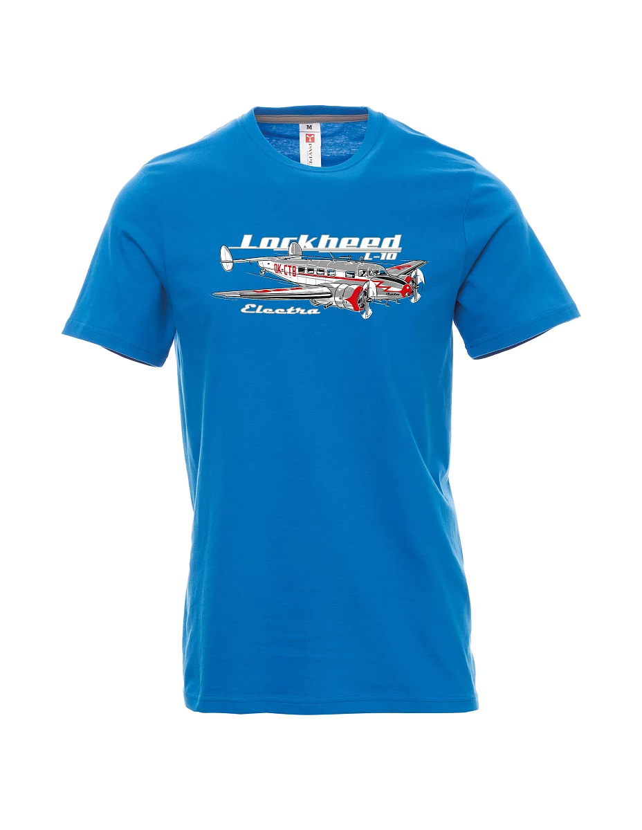 Hellblaues T-Shirt für Männer Lockheed L-10