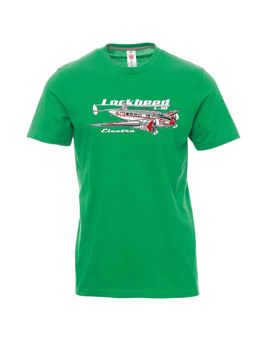 Grünes T-Shirt für Männer Lockheed L-10