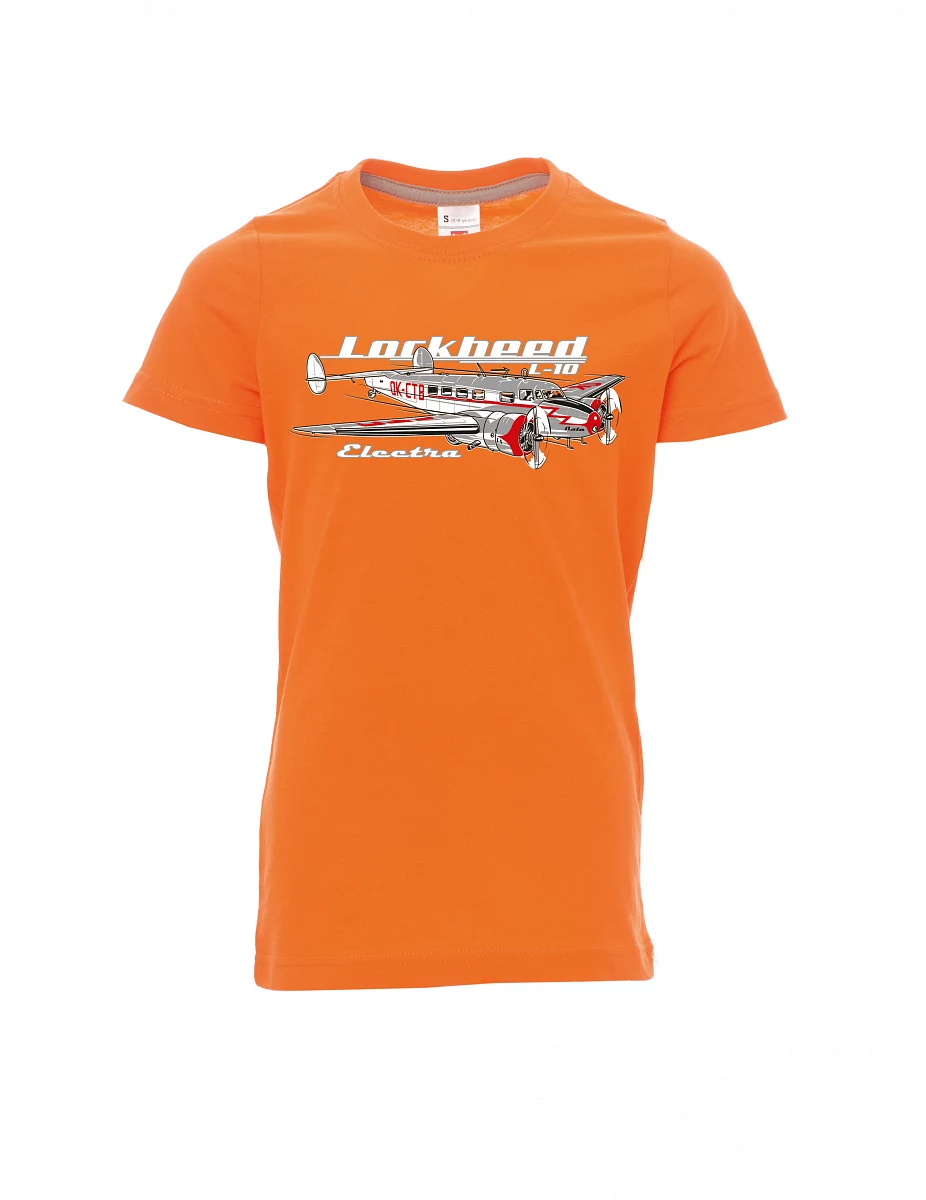 Orange Kinder T-Shirt Lockheed L-10