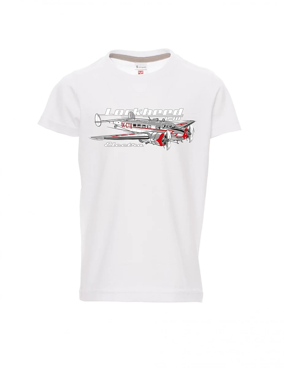 Weißes Kinder T-Shirt Lockheed L-10