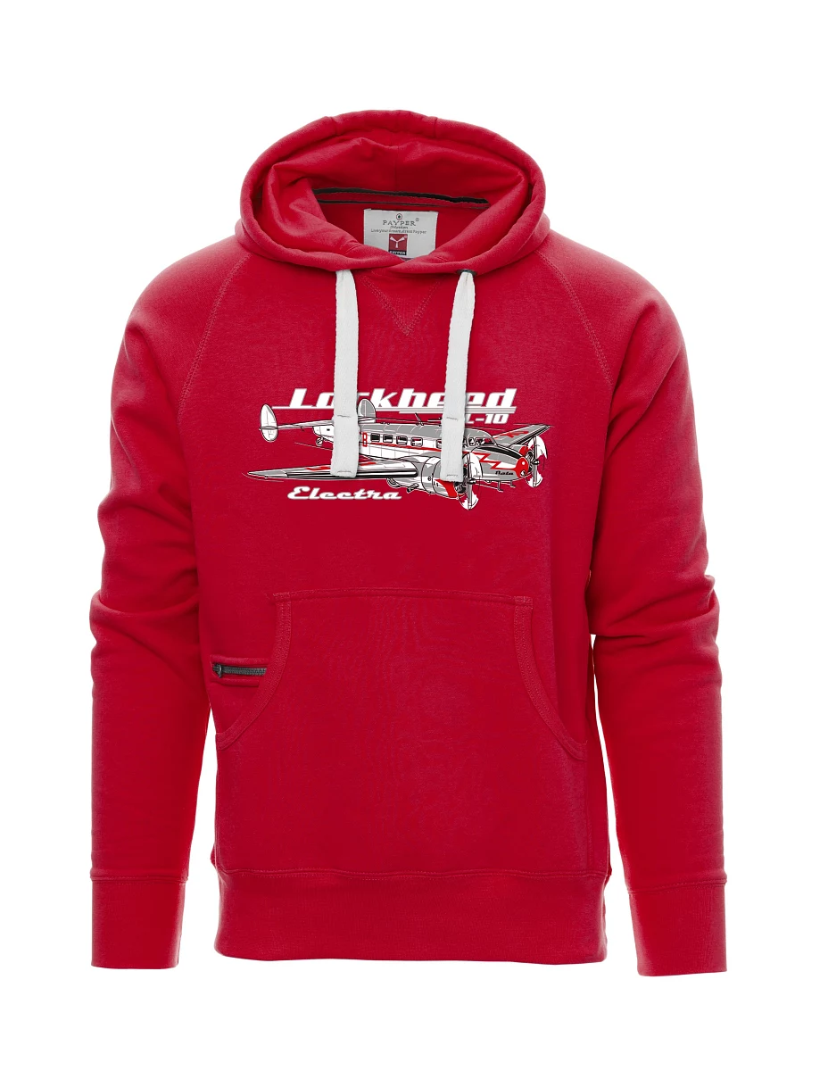 Rotes Sweatshirt für Männer Lockheed L-10