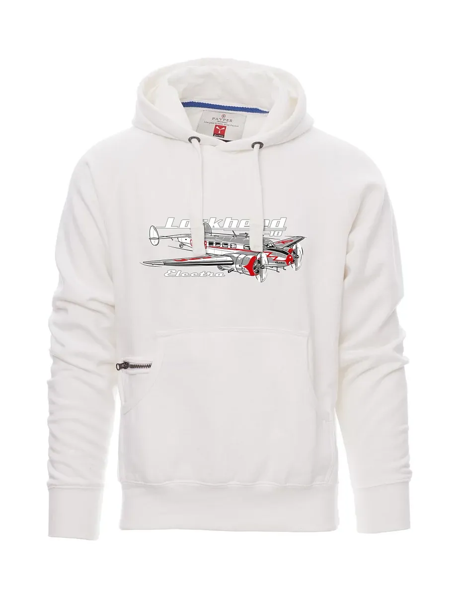 Weißes Sweatshirt für Männer Lockheed L-10