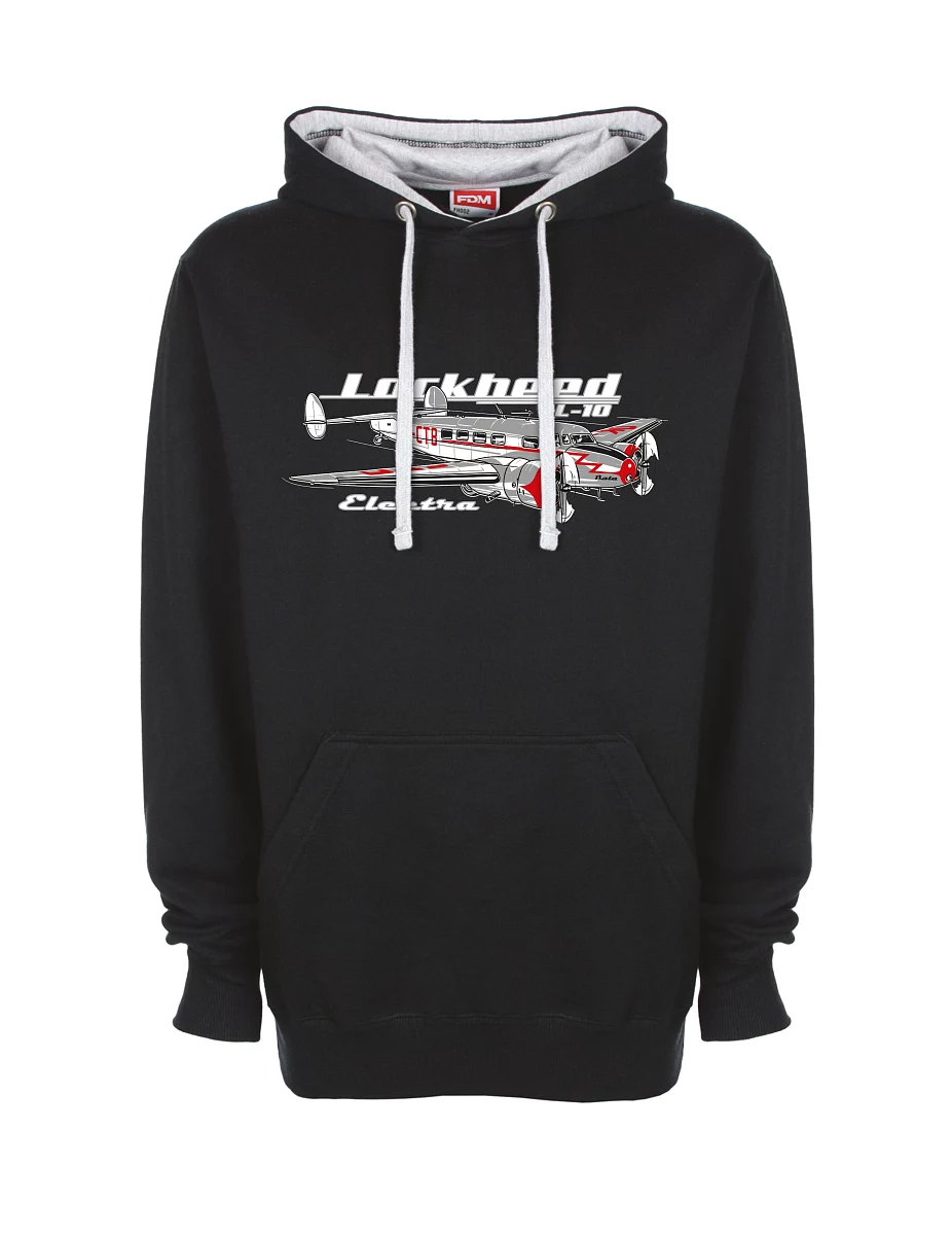Grau-schwarzes Sweatshirt Lockheed L-10