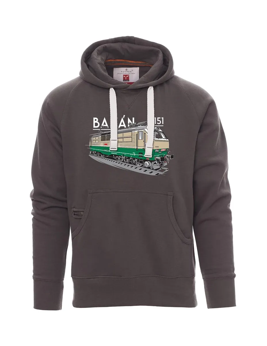 Graues Sweatshirt für Männer Elektrolokomotive 151 "Banane"