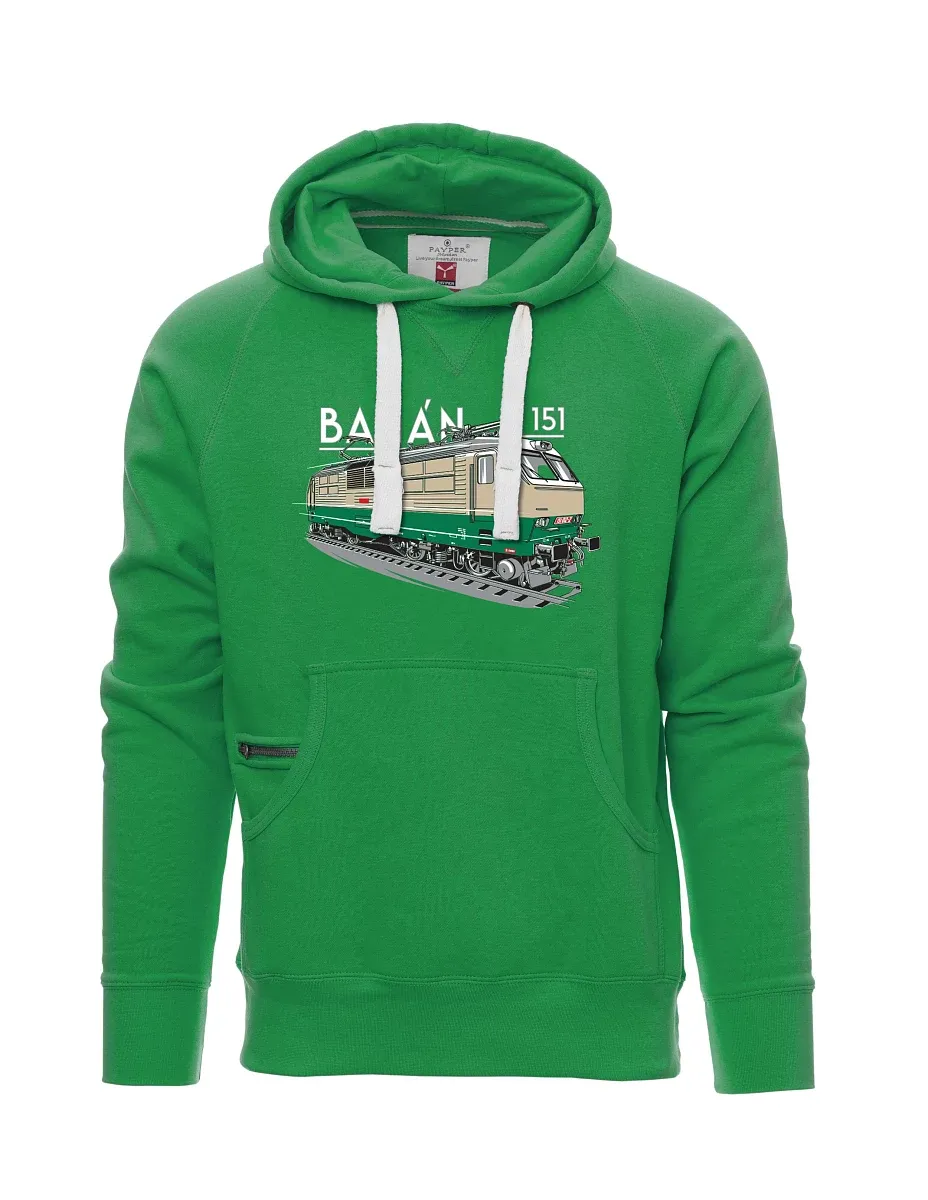 Grünes Sweatshirt für Männer Elektrolokomotive 151 "Banane"