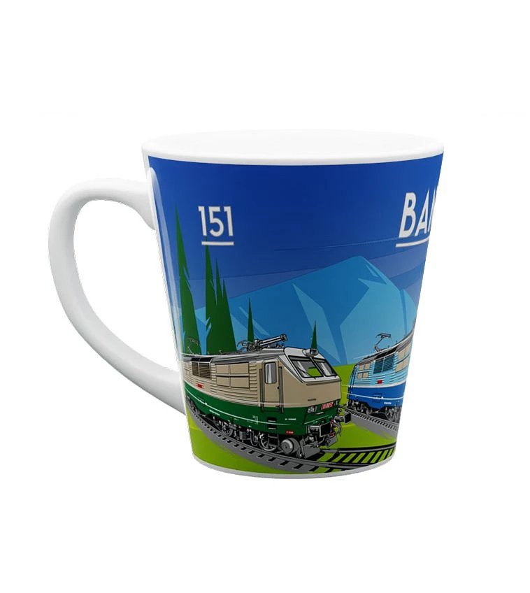 Keramikbecher Elektrolokomotive 151 "Banane" 300 ml