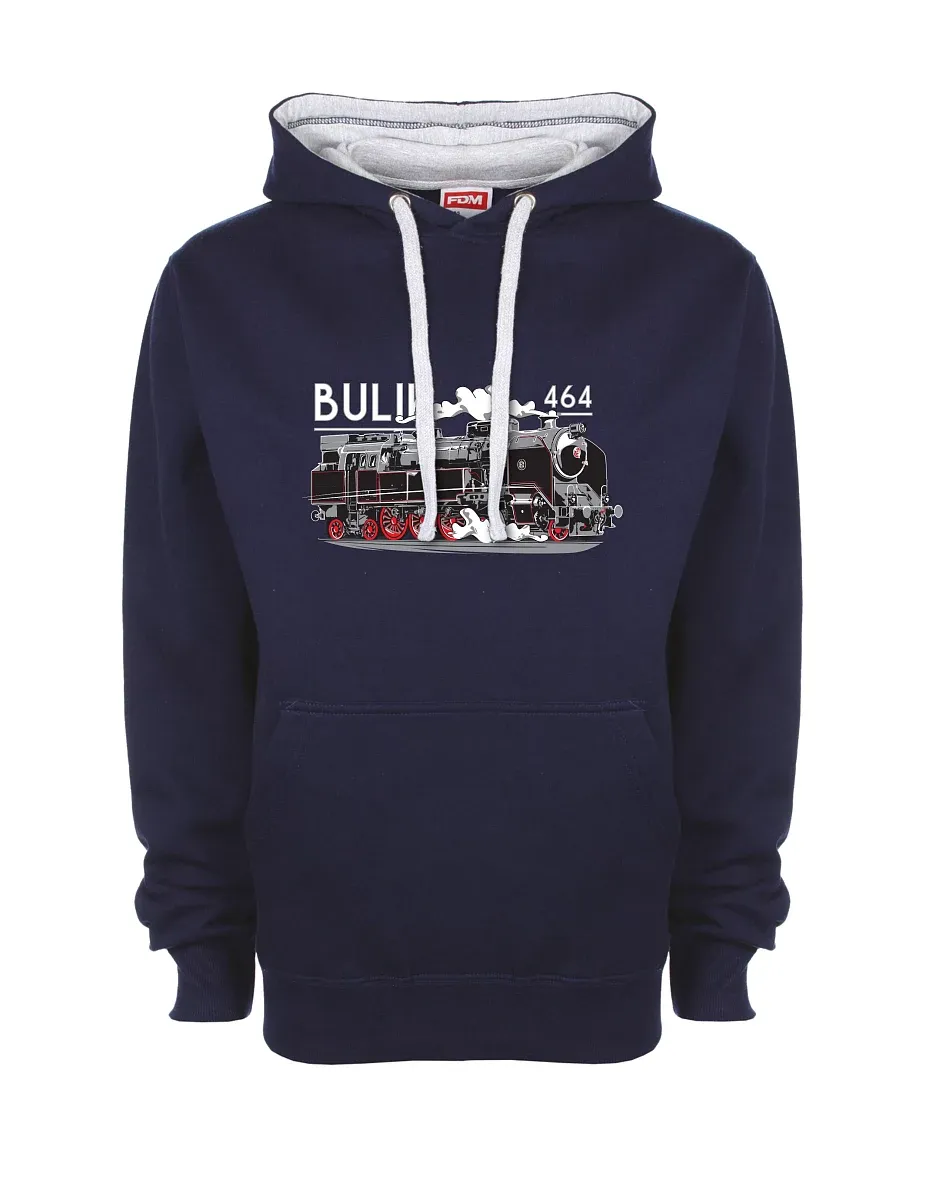 Grau-marines Sweatshirt Lokomotive 464