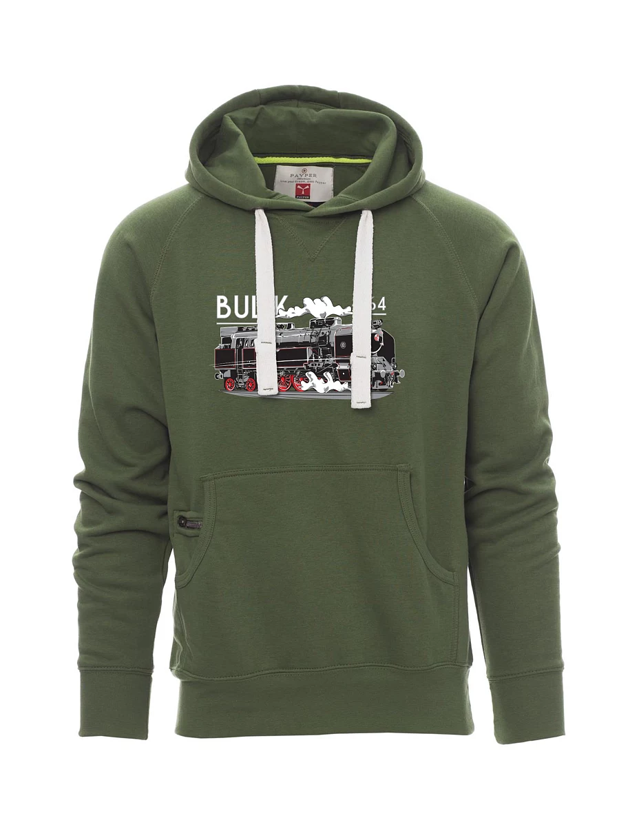 Dunkelgrünes Sweatshirt für Männer Lokomotive 464