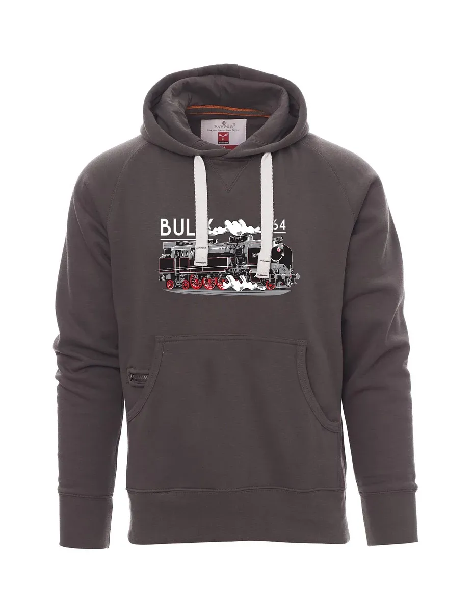 Graues Sweatshirt für Männer Lokomotive 464