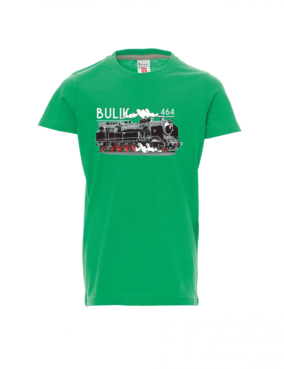 Grünes Kinder T-Shirt Lokomotive 464