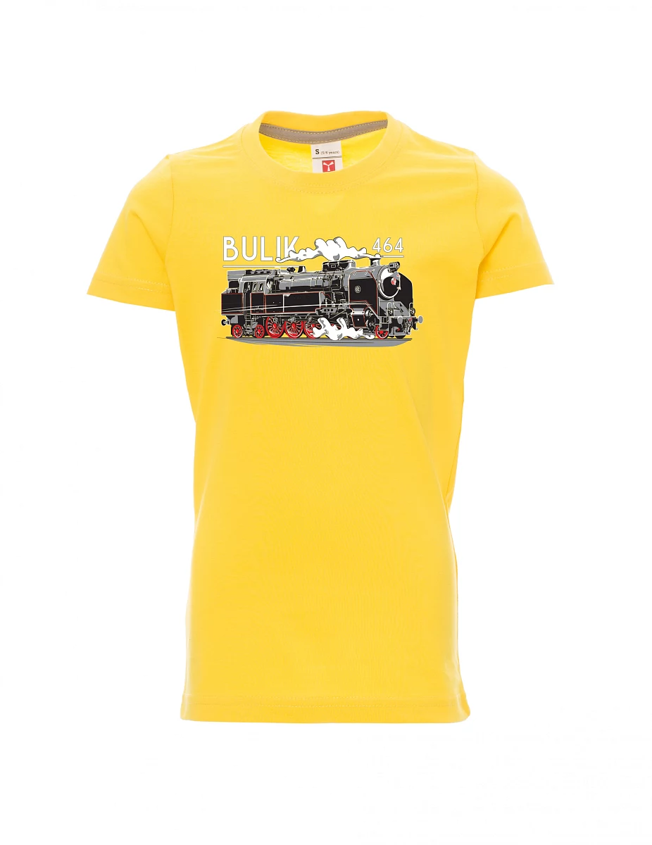 Gelbes Kinder T-Shirt Lokomotive 464