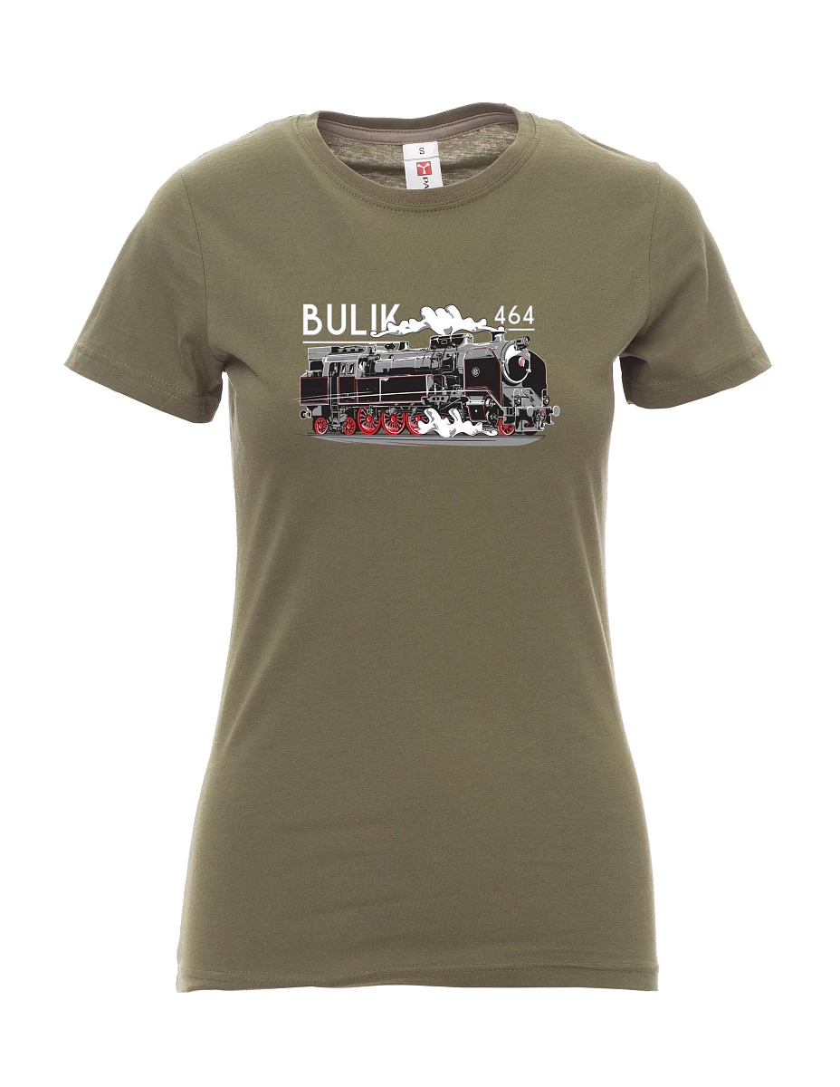 Khaki T-Shirt für Damen Lokomotive 464