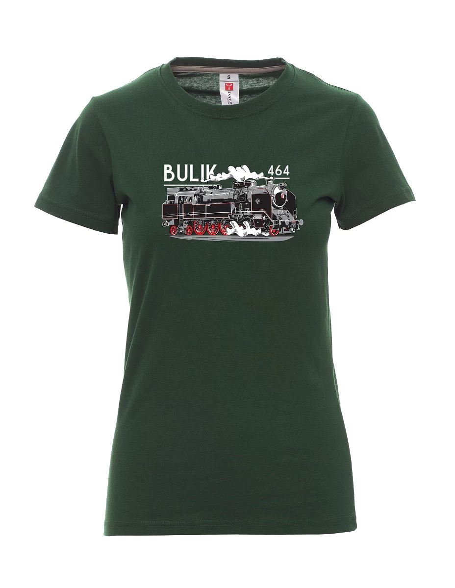 Dunkelgrün T-Shirt für Damen Lokomotive 464