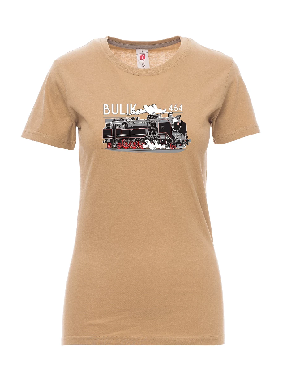 Braunes T-Shirt für Damen Lokomotive 464