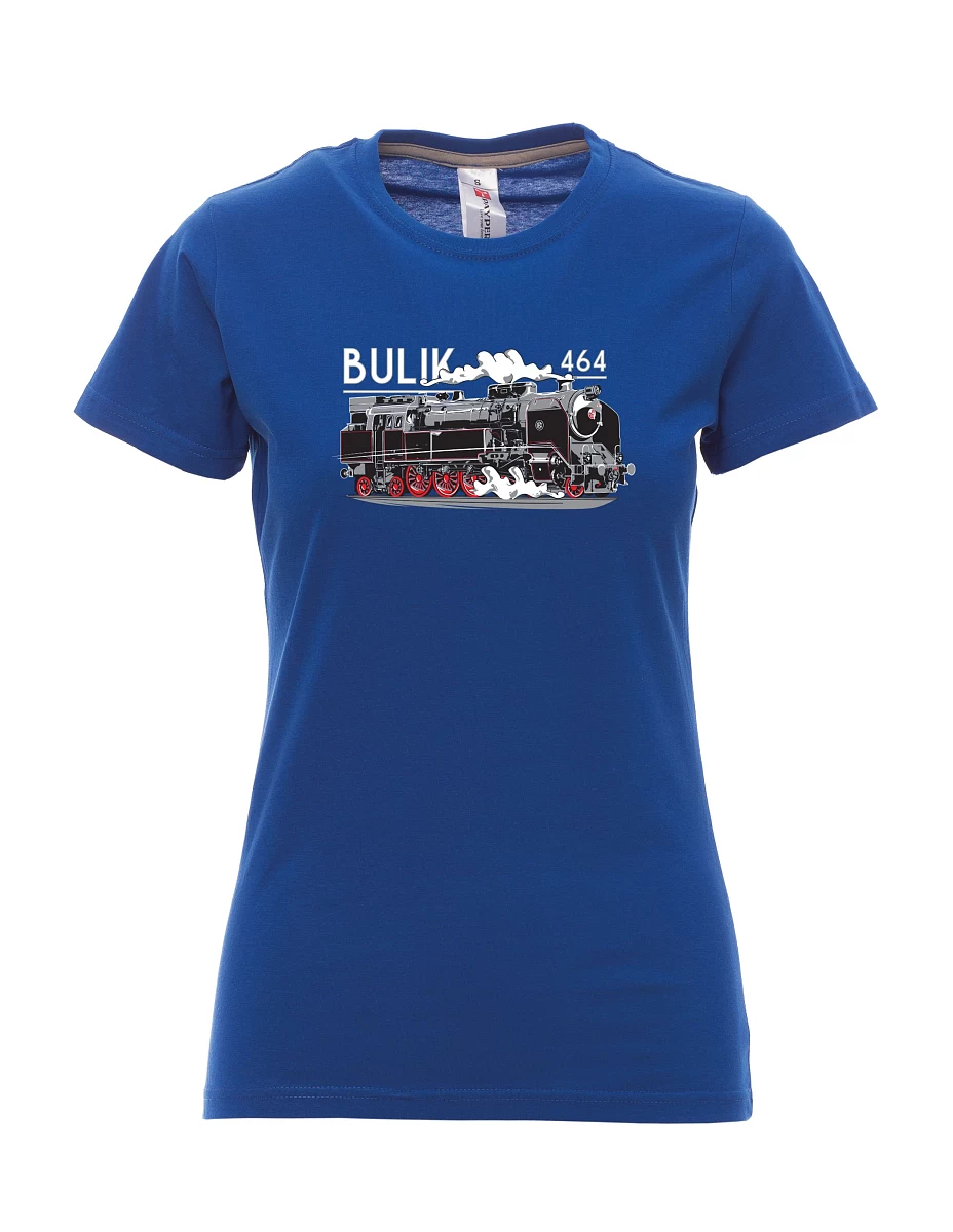 Königsblaues T-Shirt für Damen Lokomotive 464