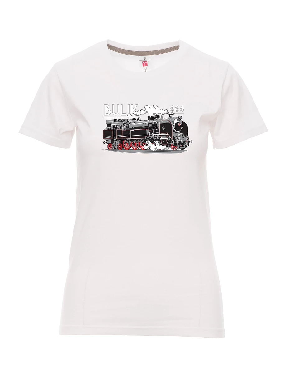 Weißes T-Shirt für Damen Lokomotive 464