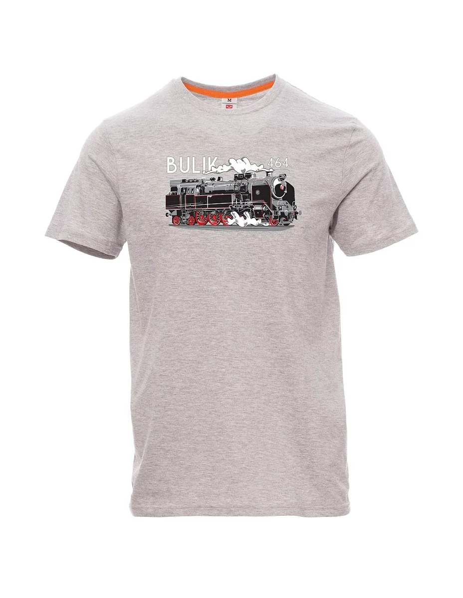 Grau melange T-Shirt für Männer Lokomotive 464