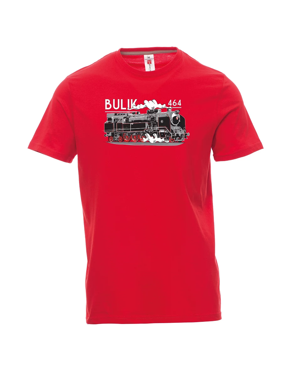Rotes T-Shirt für Männer Lokomotive 464