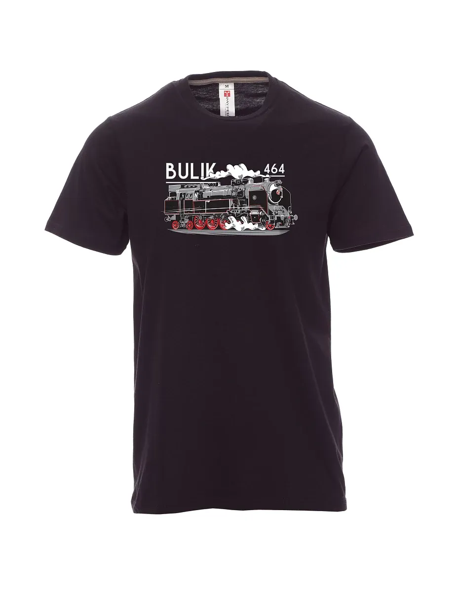 Schwarzes T-Shirt für Männer Lokomotive 464