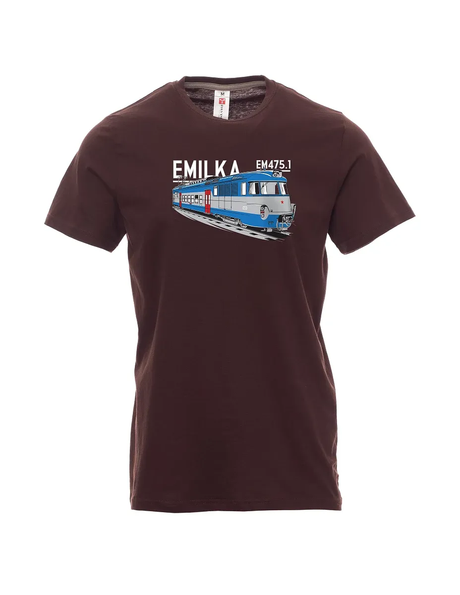 Dunkelbraun T-Shirt für Männer Elektrogeräte 475.1