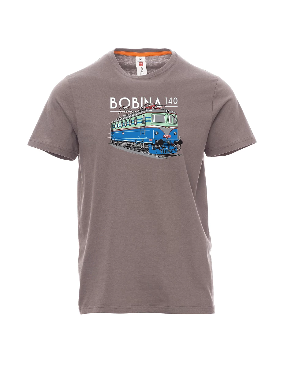 Stahlgrau T-Shirt für Männer Lokomotive 140