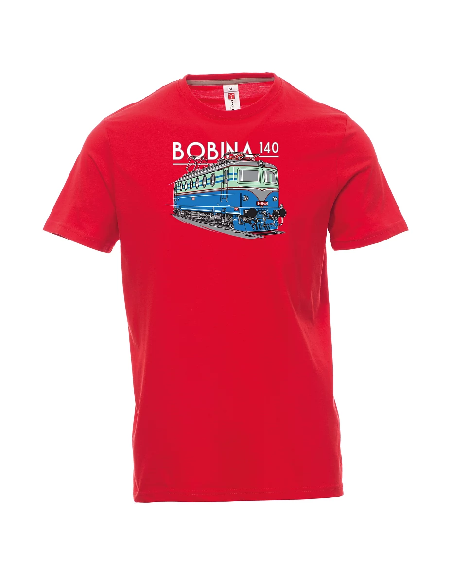 Rotes T-Shirt für Männer Lokomotive 140