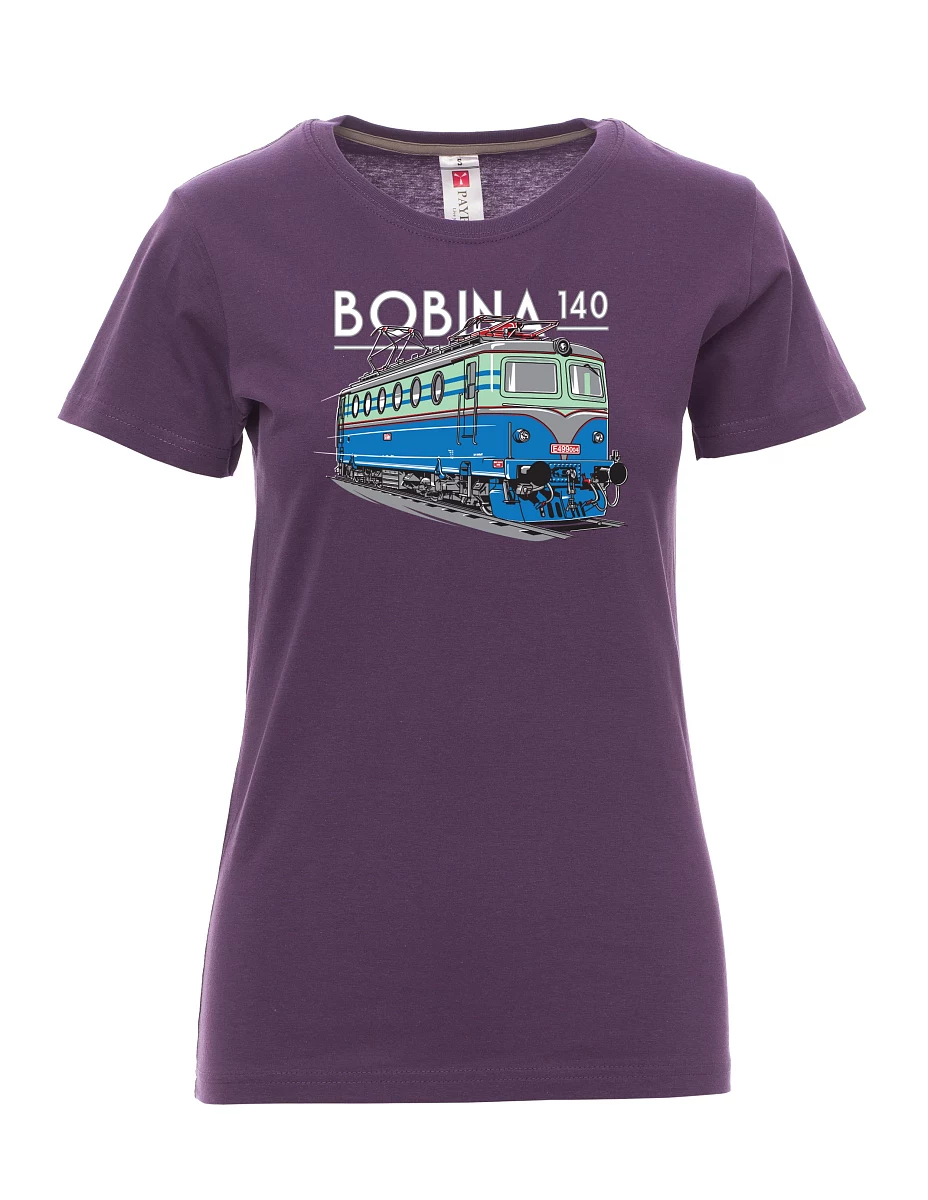 Violett T-Shirt für Damen Lokomotive 140