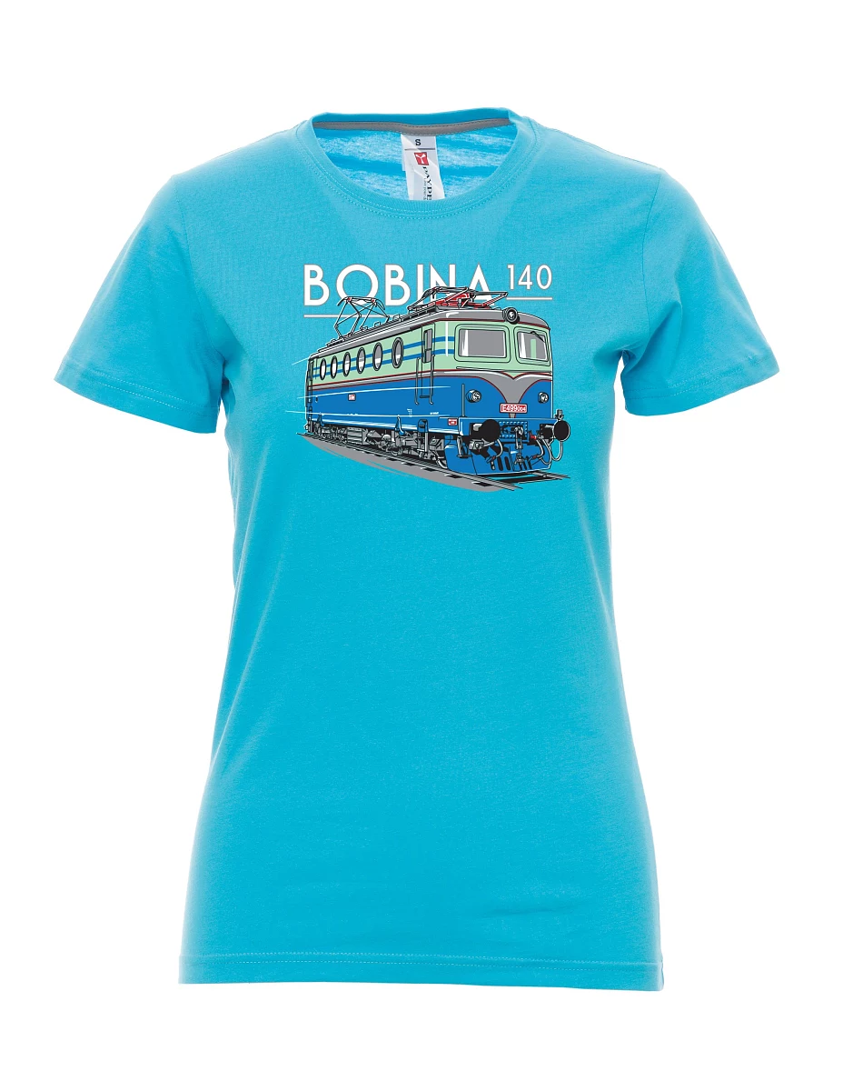 Atoll-blaues T-Shirt für Damen Lokomotive 140
