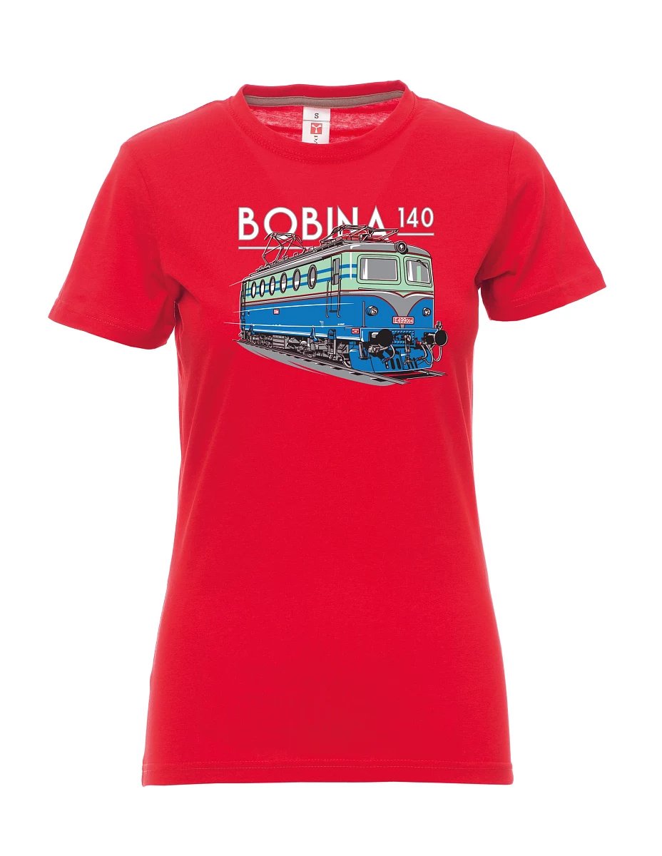 Rotes T-Shirt für Damen Lokomotive 140