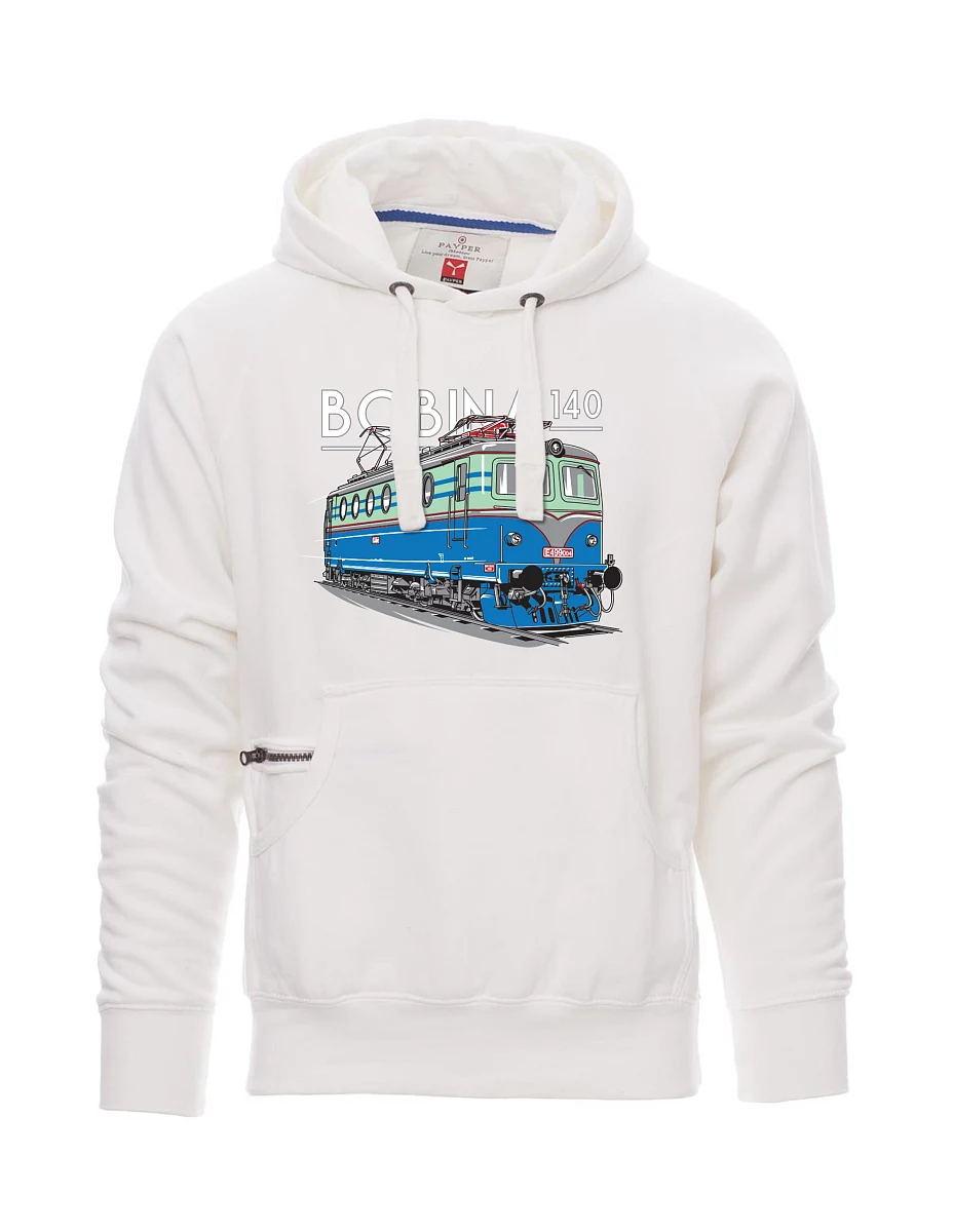 Weißes Sweatshirt für Männer Lokomotive 140