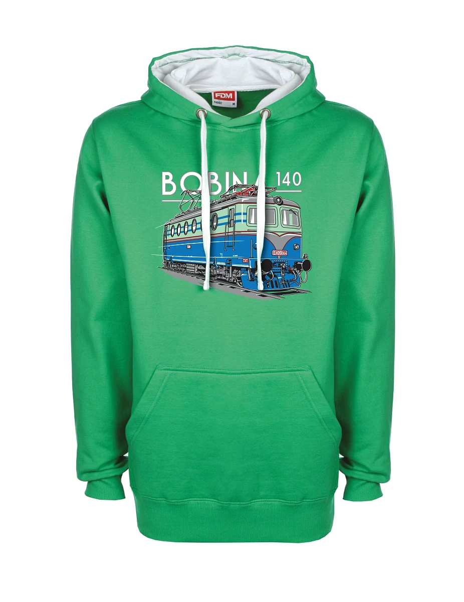 Weiß-grünes Sweatshirt Lokomotive 140
