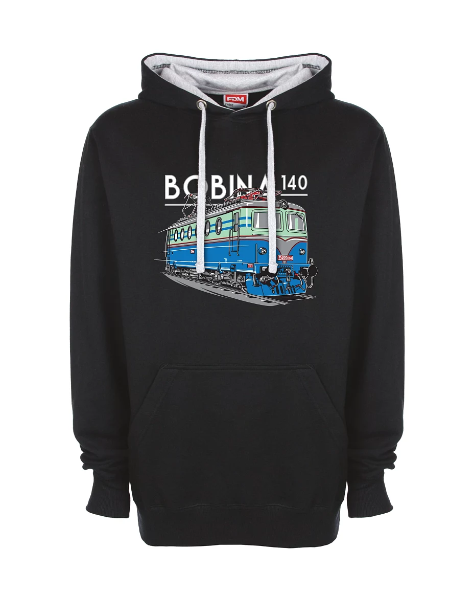 Grau-schwarzes Sweatshirt Lokomotive 140