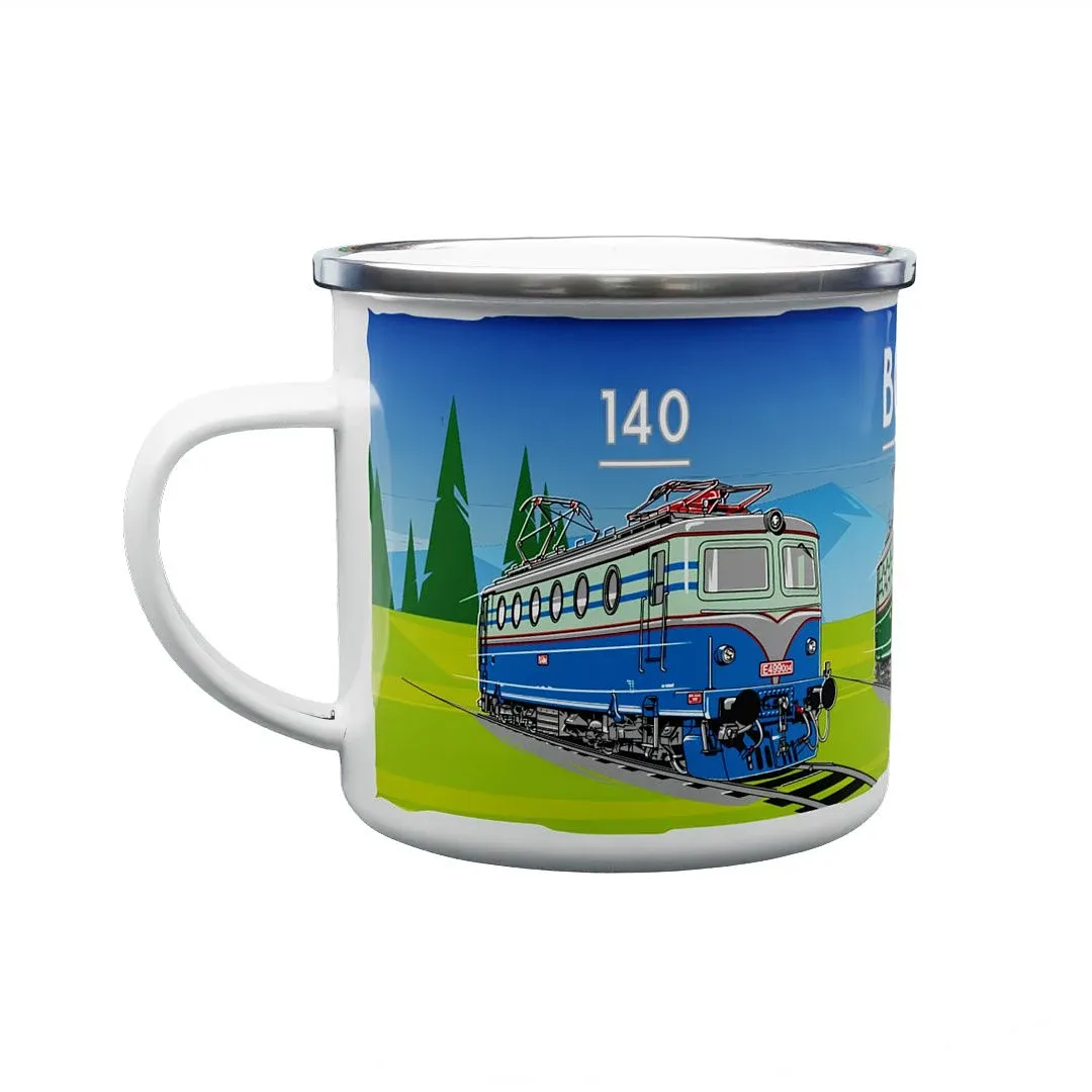 Emaille-Tasse Lokomotive 140 330 ml