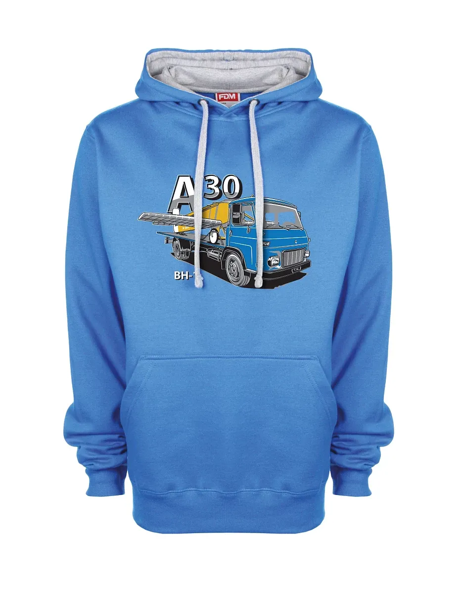 Grau-blaues Sweatshirt Avia A30 a flugzeug BH - 1