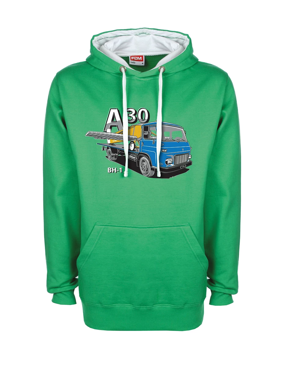 Weiß-grünes Sweatshirt Avia A30 a flugzeug BH - 1