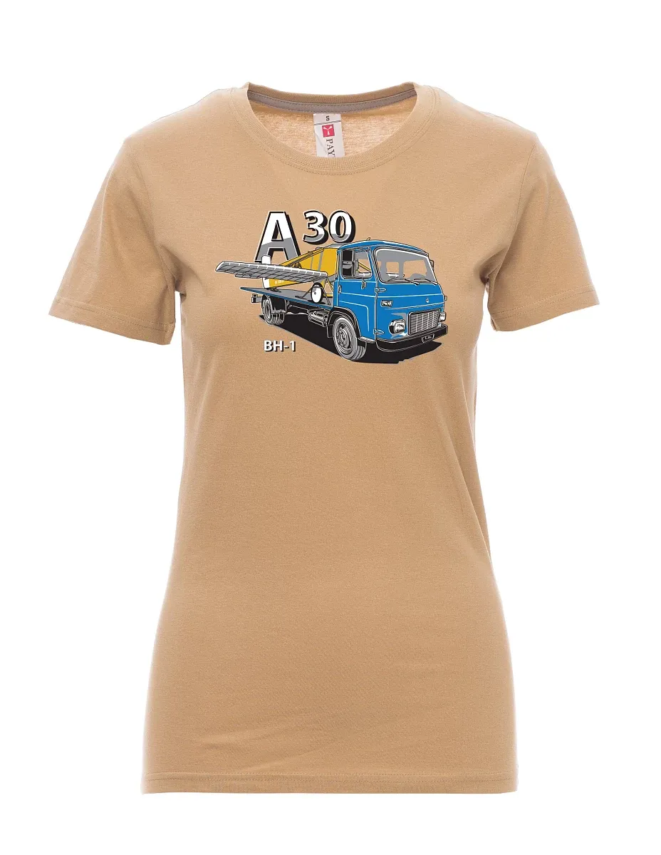 Braunes T-Shirt für Damen Avia A30 und flugzeug BH - 1