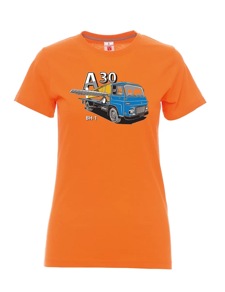 Orange T-Shirt für Damen Avia A30 und flugzeug BH - 1