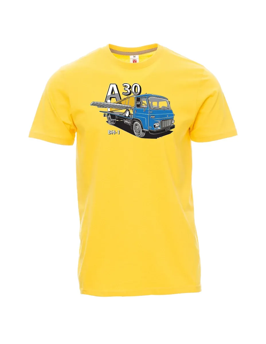 Gelbes T-Shirt für Männer Avia A30 und flugzeug BH - 1