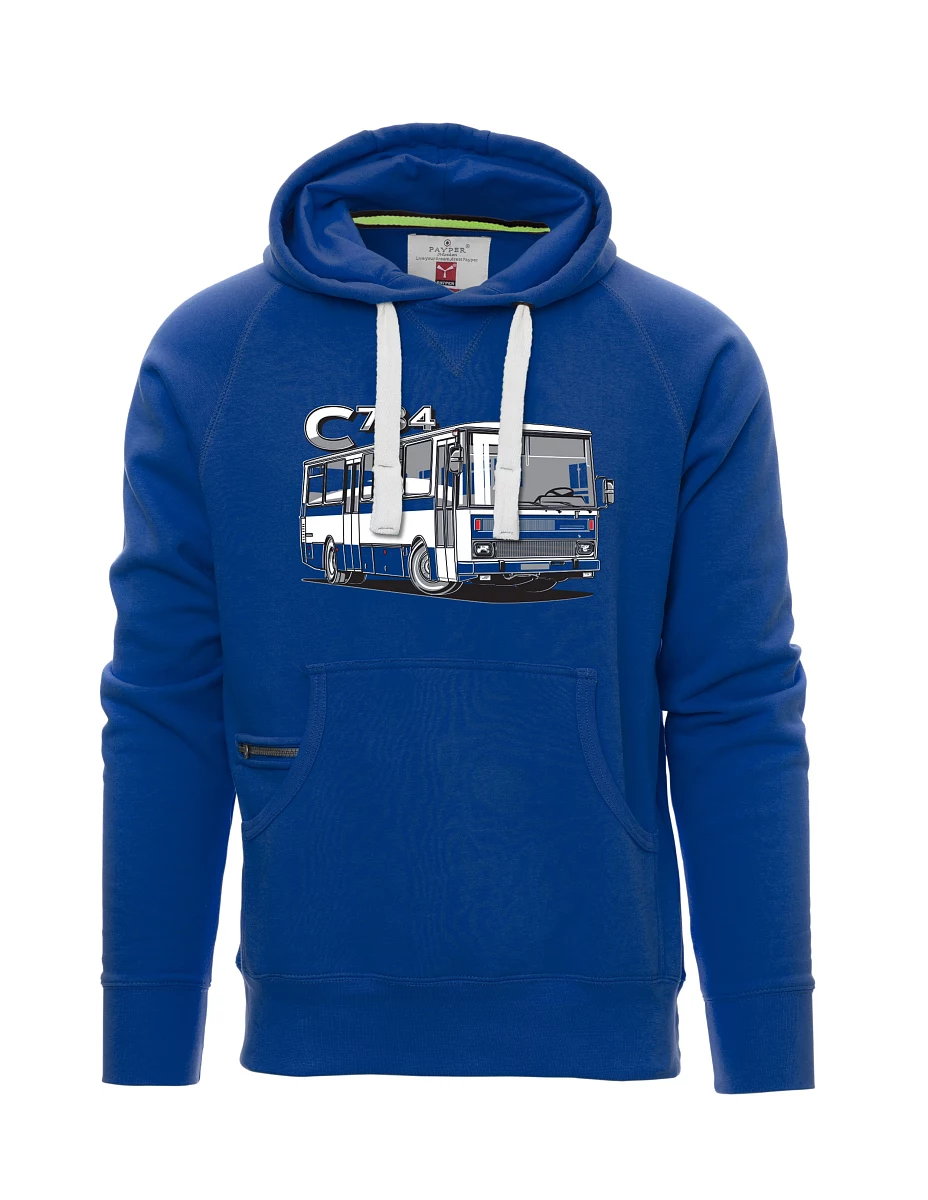 Blaues Sweatshirt für Männer Bus C734