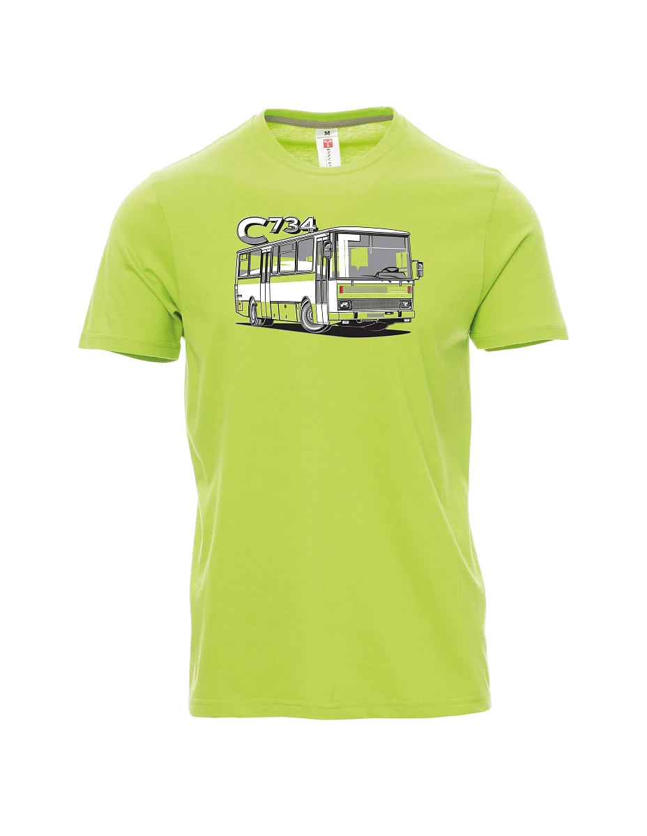 Hellgrünes T-Shirt für Männer Bus C734