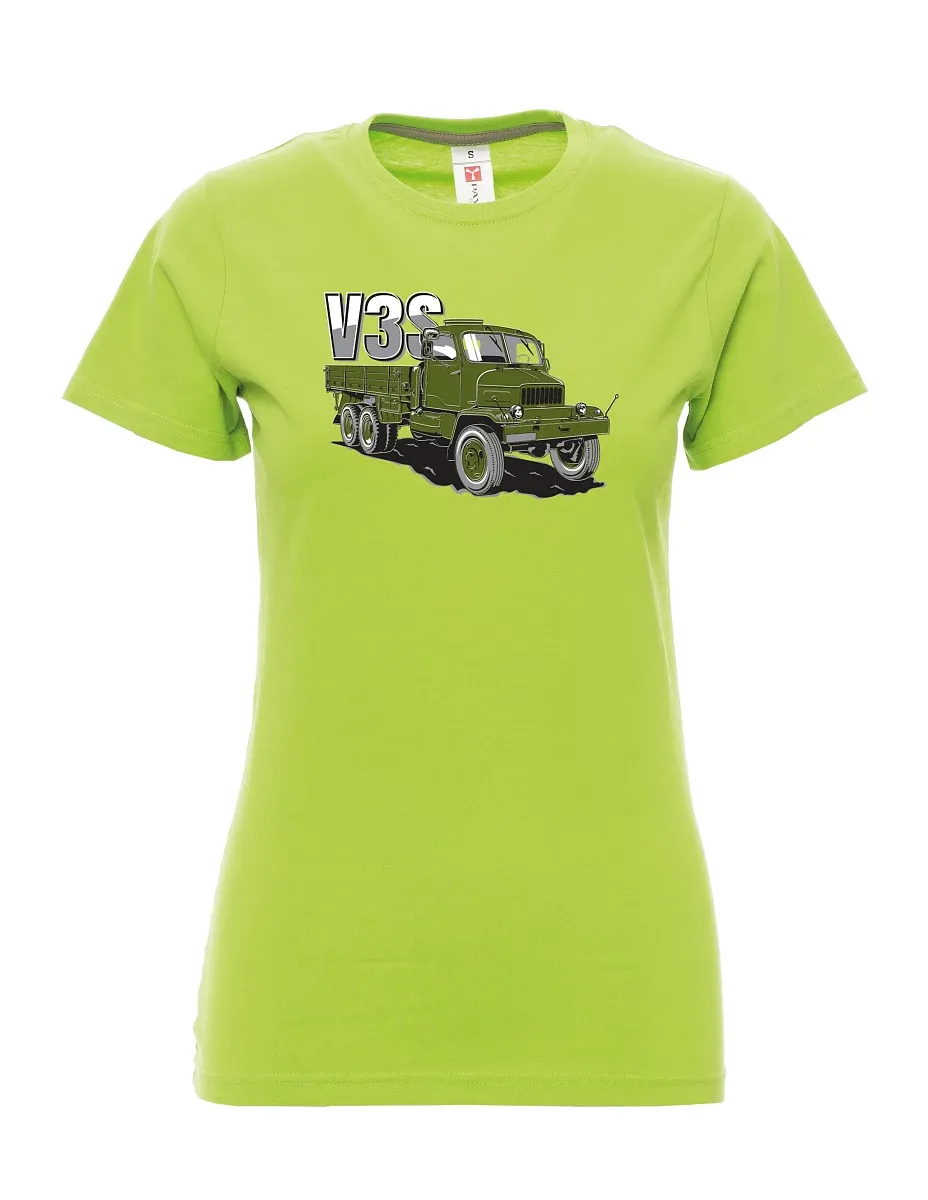 Limone T-Shirt für Damen LKW V3S Flachbett-LKW