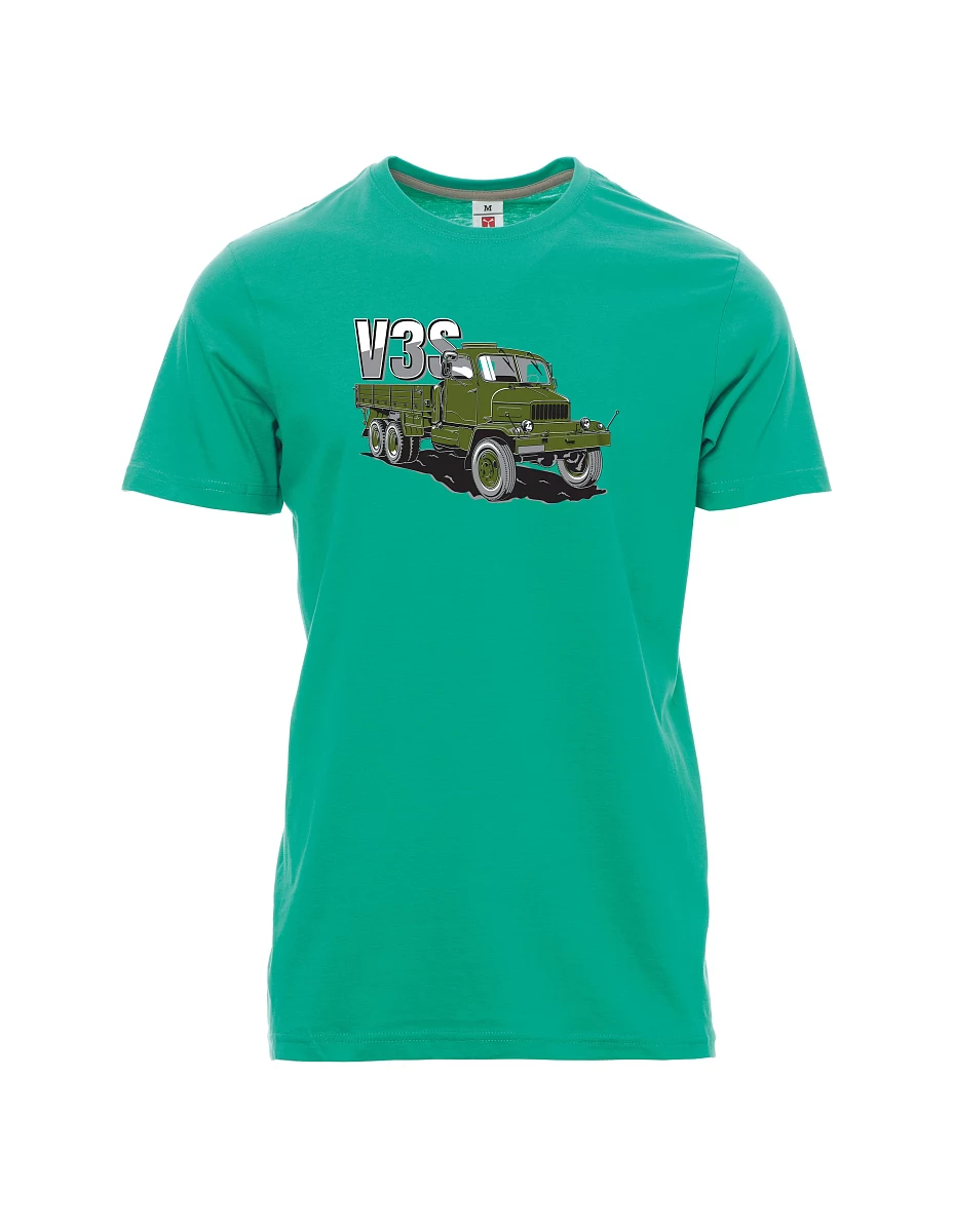 Smaragde T-Shirt für Männer LKW V3S Flachbett-LKW
