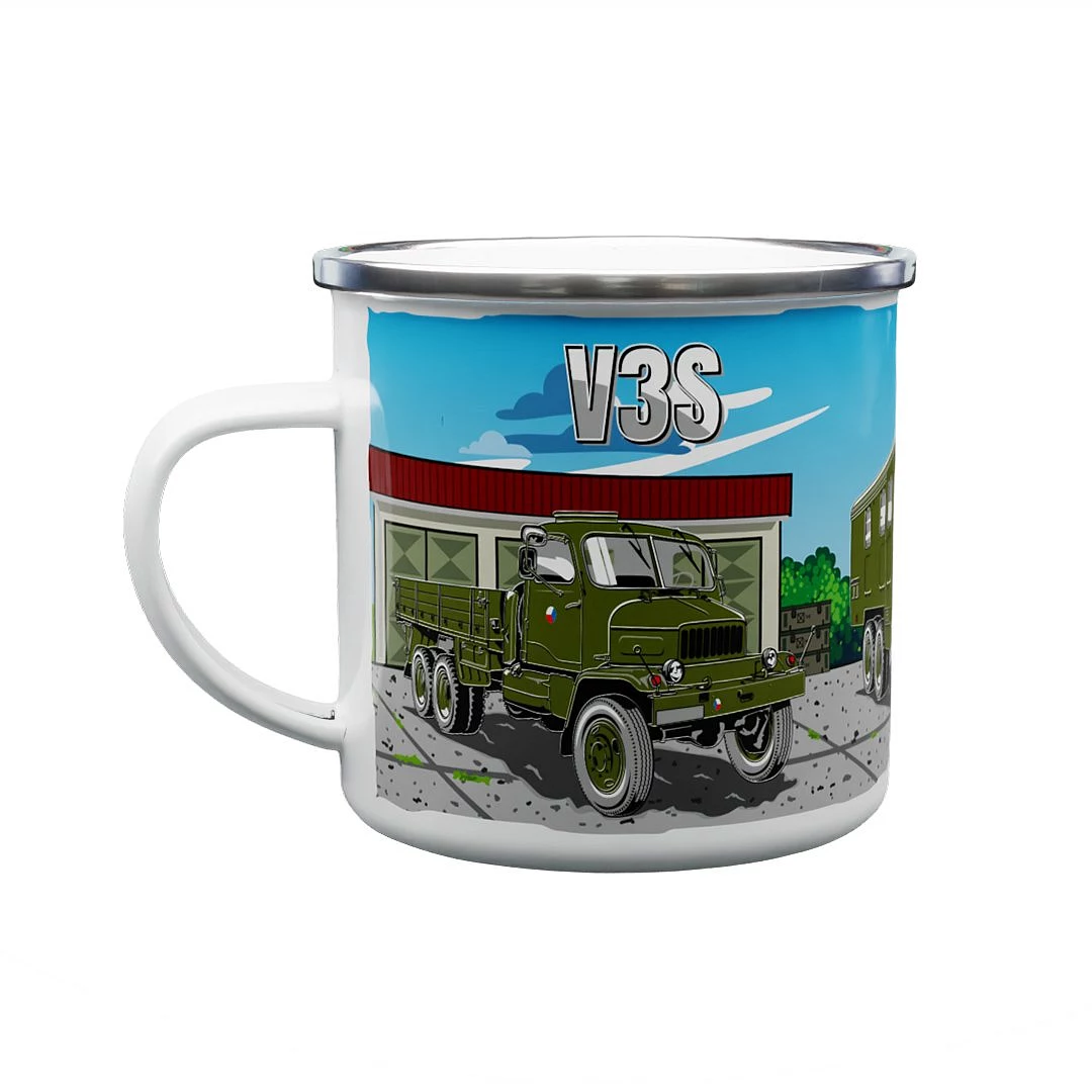Emaille-Tasse VW Käfer 330 ml