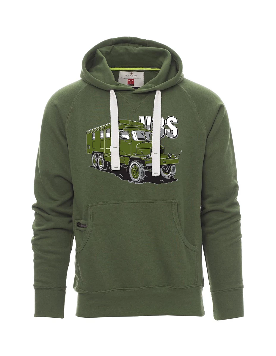 Dunkelgrünes Sweatshirt für Männer LKW V3S Kabinett