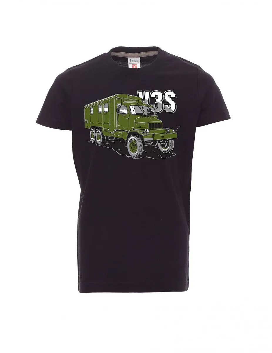 Schwarzes Kinder T-Shirt LKW V3S Kabinett