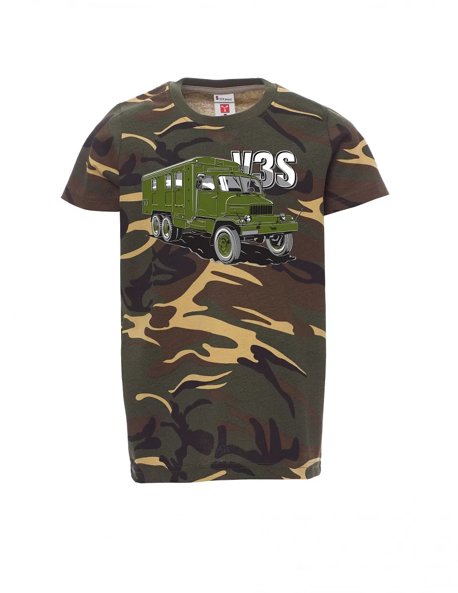 Tarnung Kinder T-Shirt LKW V3S Kabinett