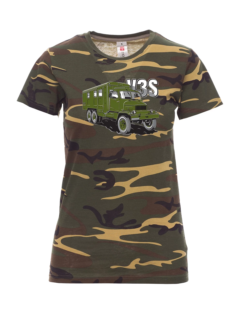 Tarnung T-Shirt für Damen LKW V3S Kabinett