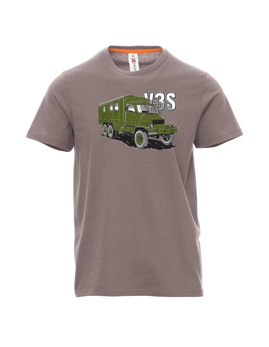 Stahlgrau T-Shirt für Männer LKW V3S Kabinett
