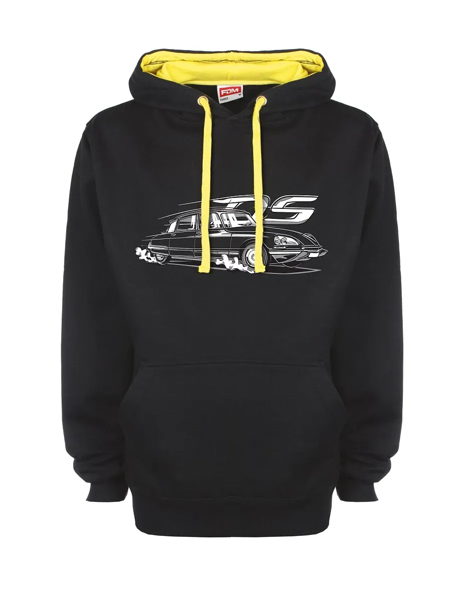 Gelb-schwarzes Sweatshirt mit Französischer Veteran DS