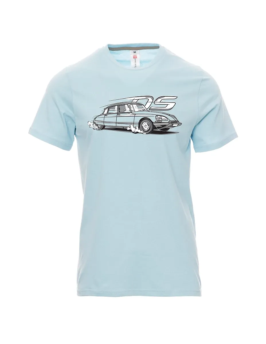 Blassblaues T-Shirt für Männer Französischer Veteran DS